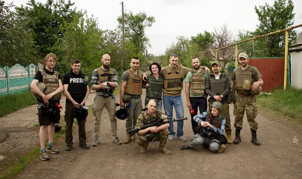 Журналісти та військові у Зайцевому Журналісти та військові у Зайцевому