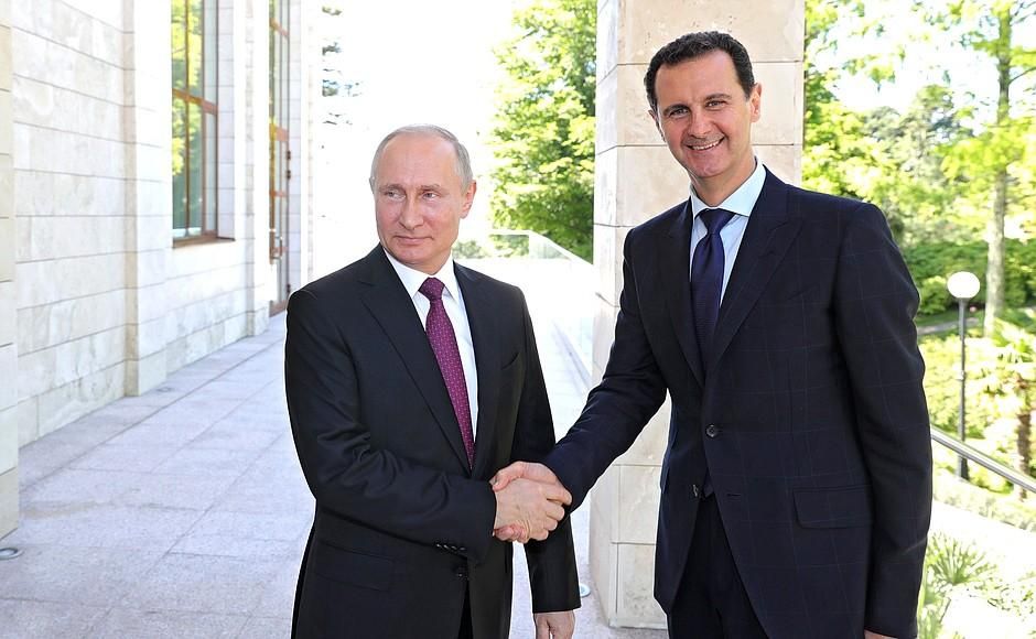 Путин встретился с Асадом: известны темы разговора