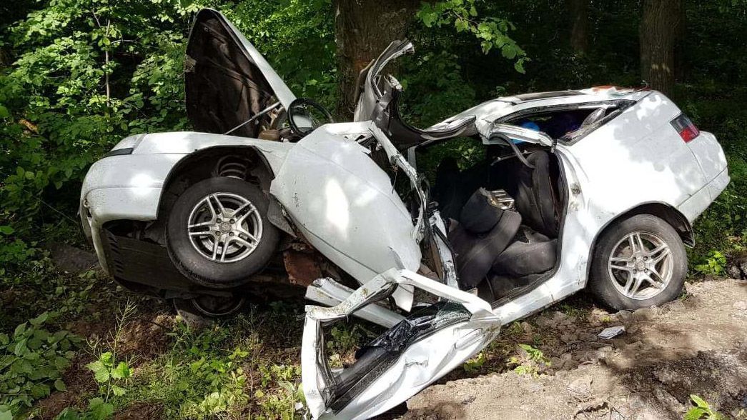 Автомобиль разорвало на части после столкновения с деревом под Винницей: есть жертвы