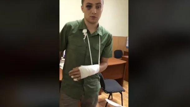 Стерненко після нападу Стерненко після нападу