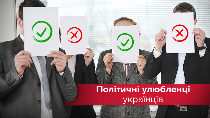 ТОП-5 політичних улюбленців українців ТОП-5 політичних улюбленців українців