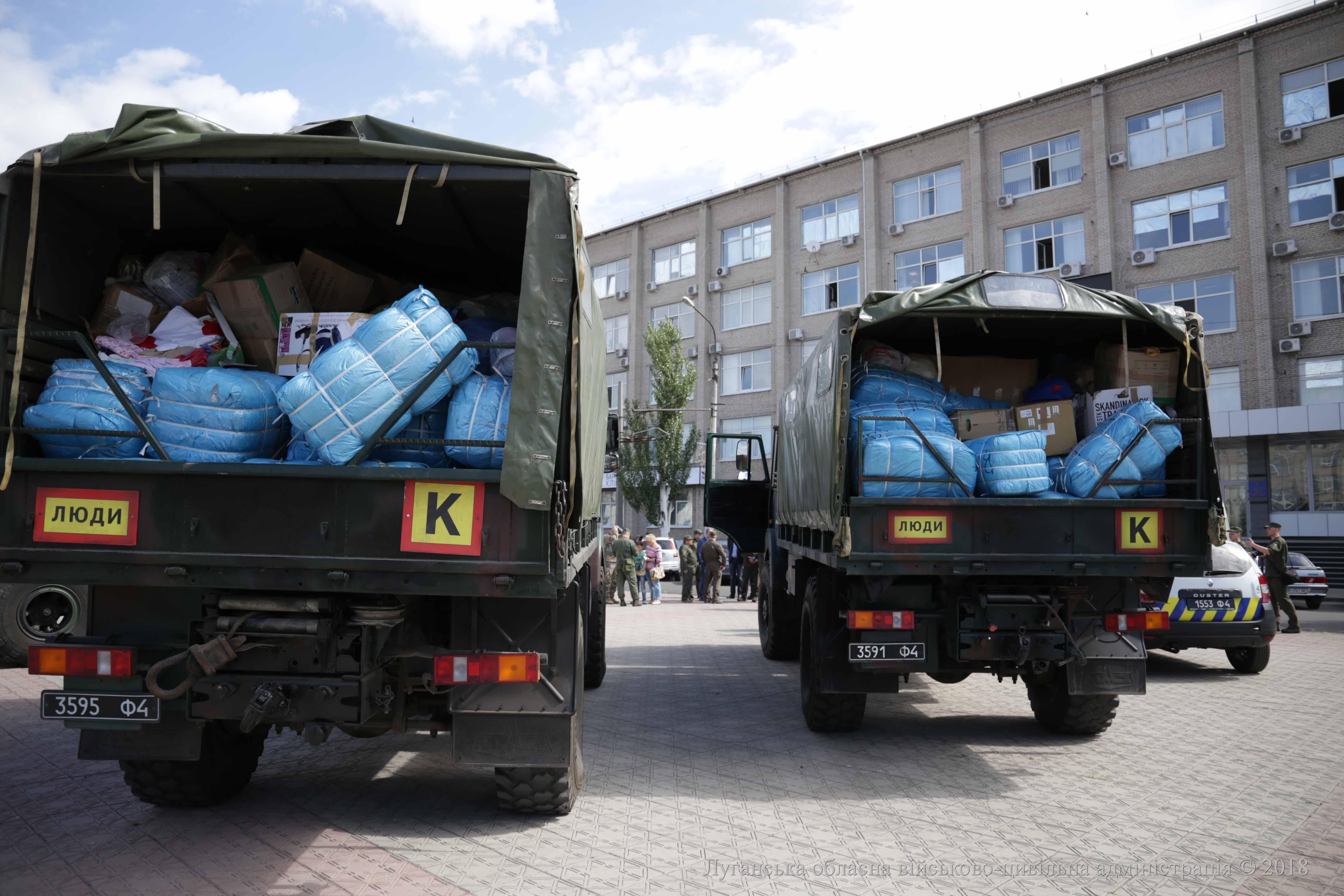 Одна з країн ЄС передала 12 тонн гуманітарної допомоги для Луганської області
