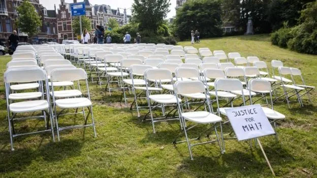 Мовчазний протест з 298 кріслами під посольством Росії