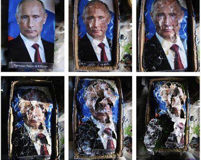 В России оштрафовали художницу, которая показала, как "разлагается Путин": фото