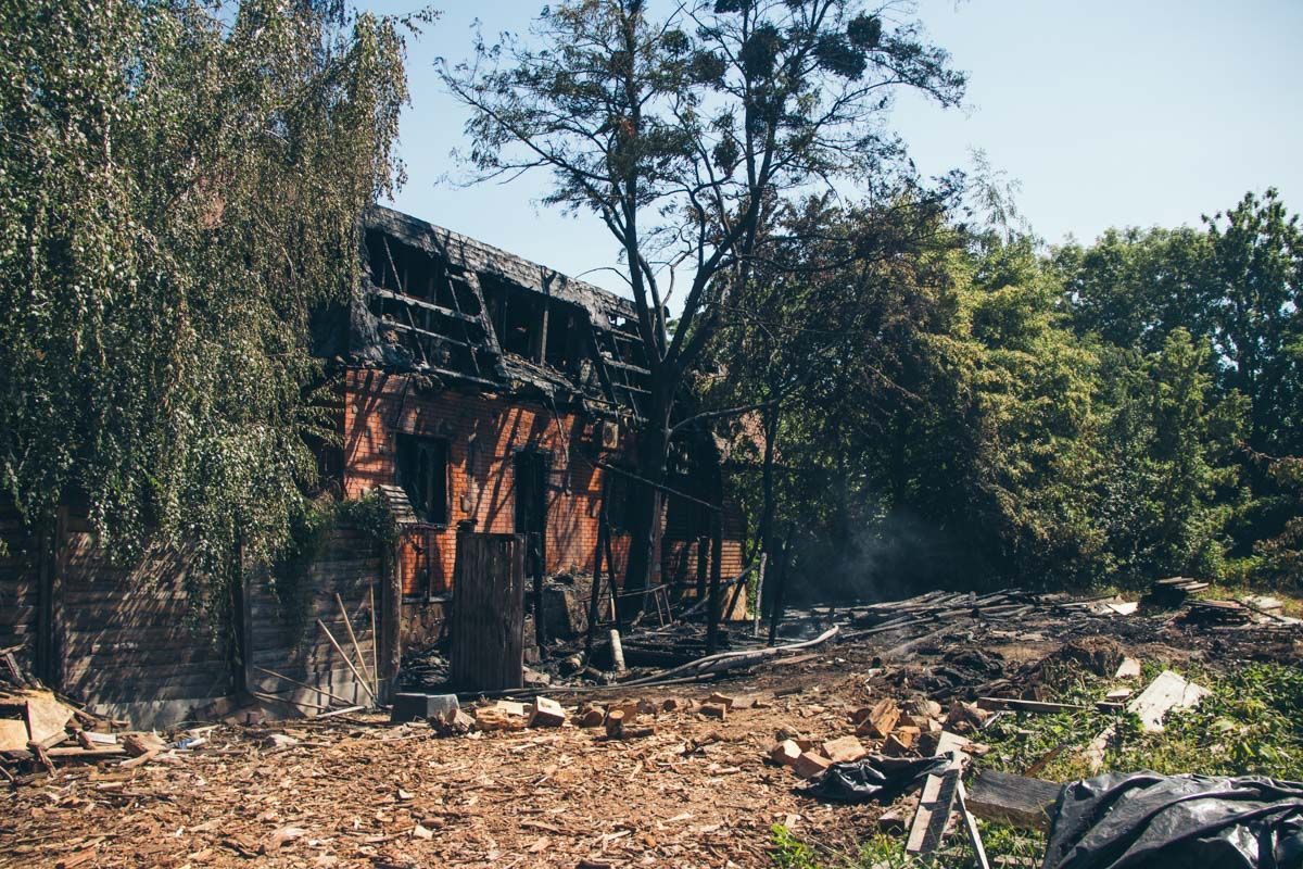 В Киеве сгорела чиновничья баня