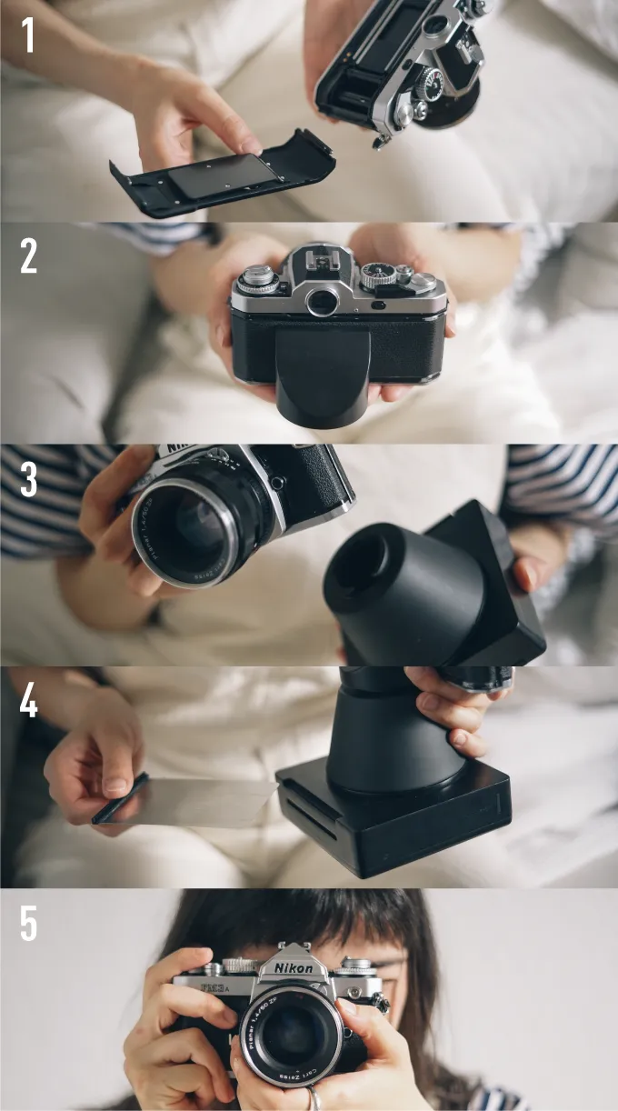 Насадка для плівкових камер для миттєвого друку фото