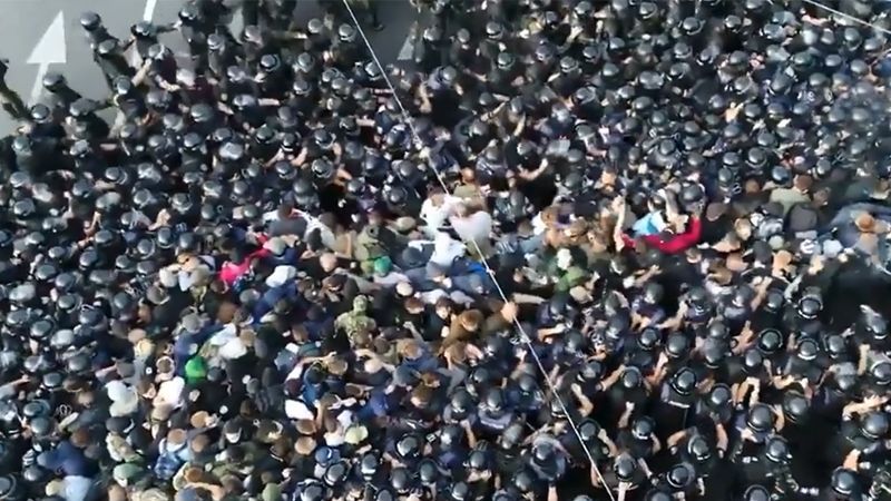 Під час Маршу рівності у Києві постраждали противники ЛГБТ