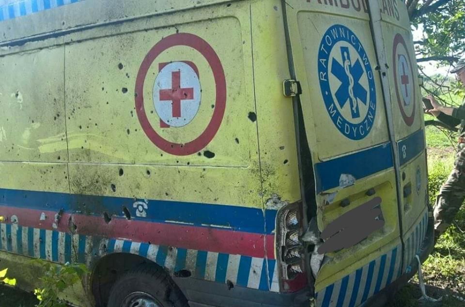 Пророссийские боевики обстреляли санитарное авто ВСУ