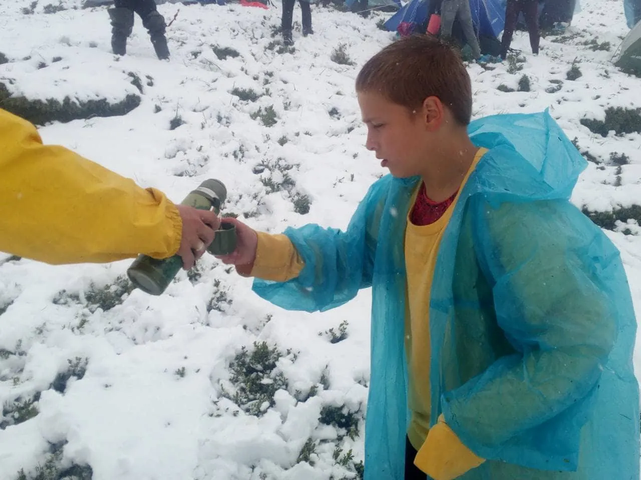 діти табір Карпати сніг