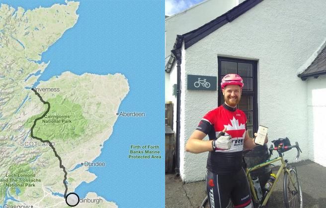 Британець здійснив дуже спонтанний заїзд, бо йому заборонили взяти велосипед у поїзд Британець здійснив дуже спонтанний заїзд, бо йому заборонили взяти велосипед у поїзд