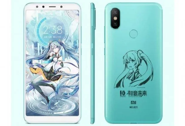 Смартфон Xiaomi Mi 6X Hatsune Miku Special Edition