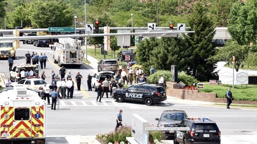 Стрельба в редакции газеты в штате Мэриленд: много раненых Стрельба в редакции газеты в штате Мэриленд: много раненых