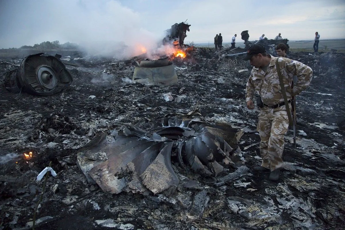 Трагічне місце після падіння Boeing-777