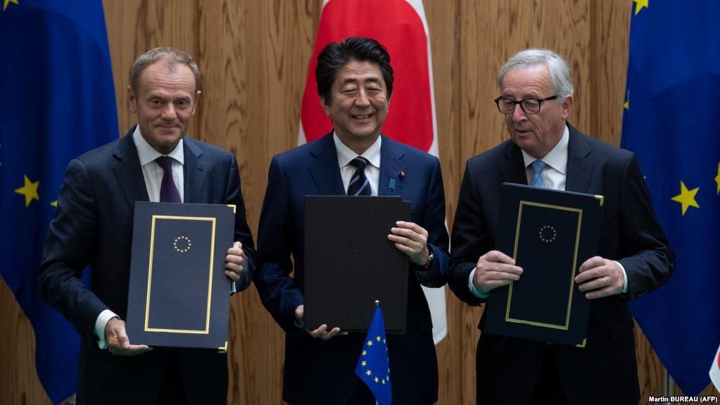 Японія та ЄС підписали угоду, яка створює найбільшу у світі відкриту економічну зону
