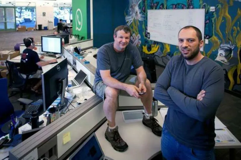 Ян Кум з Брайаном Ектоном Ян Кум з Брайаном Ектоном