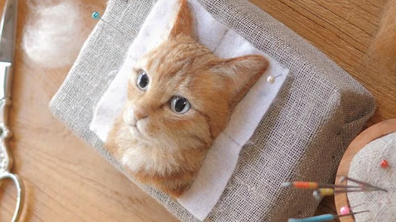 Мастерица создает очень реалистичные портреты кошек: фото