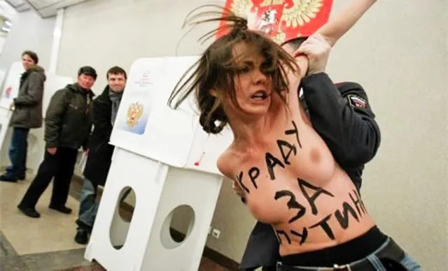 Оксана Шачко Femen Росія Путін протест