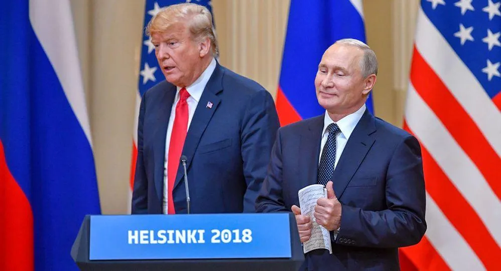 Путін і Трамп у Гельсінкі