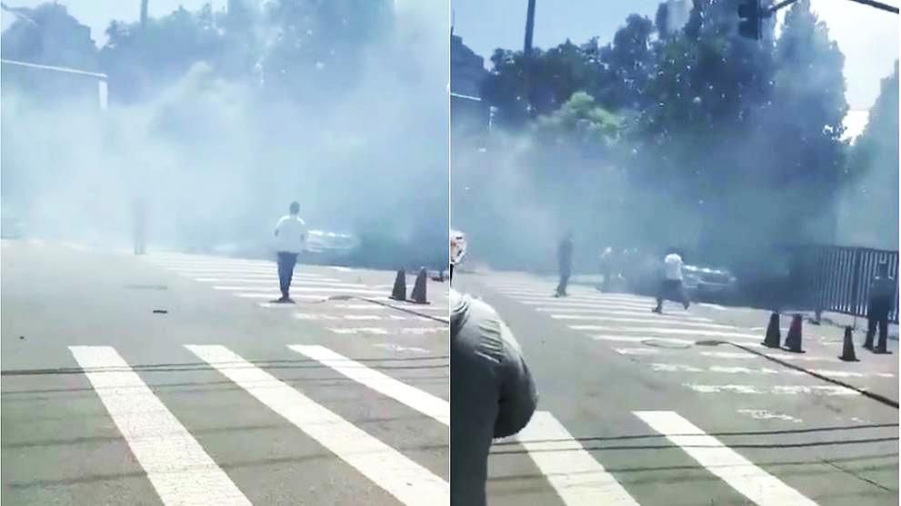 У Пекіні пролунав сильний вибух біля посольства США: фото і відео