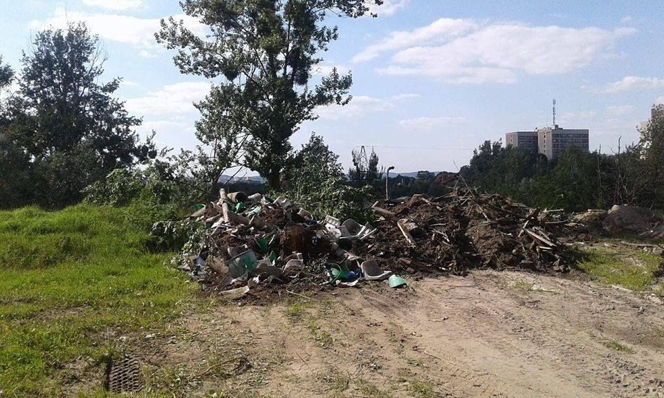 В одному з парків Львова влаштували сміттєзвалище