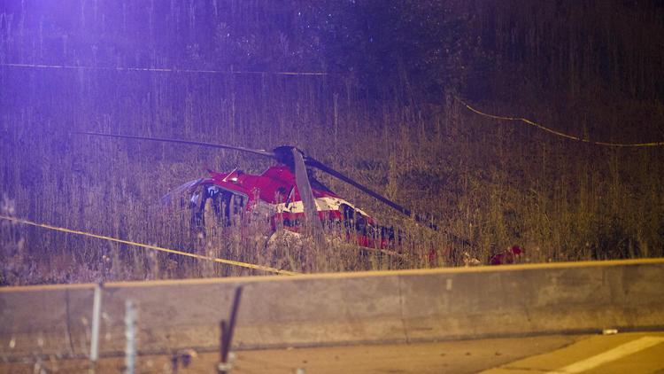В Чикаго упал медицинский вертолет