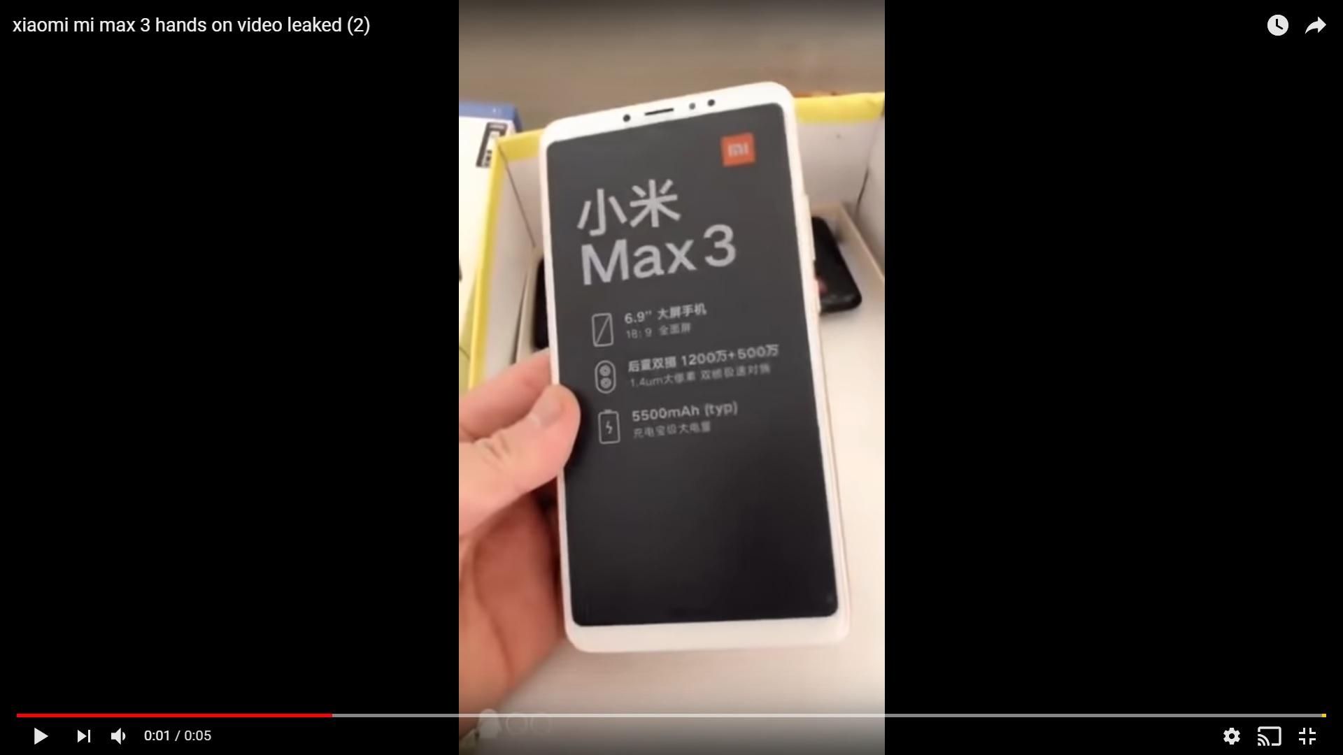 Xiaomi Mi Max 3: обзор, характеристики, видео