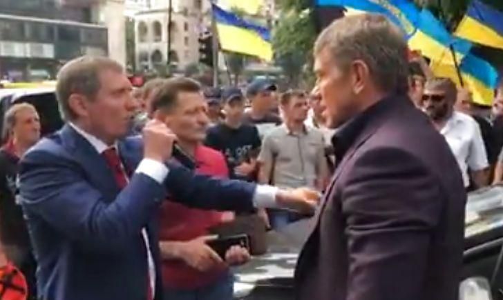На мітингу шахтарів у Києві побилися міністр енергетики Насалик і нардеп Шахов