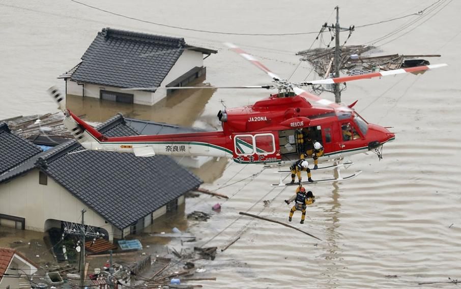 Какой ущерб понесла Япония от мощного наводнения: фото и видео