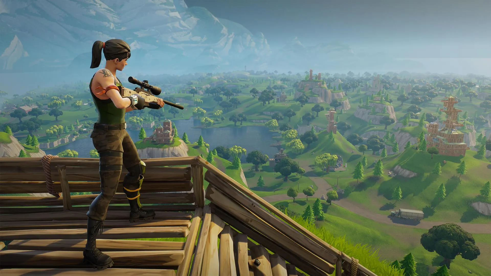Скріншот з гри Fortnite Battle Royale Скріншот з гри Fortnite Battle Royale