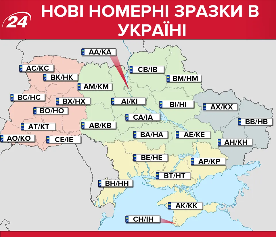 Автомобільні номери нові номерні знаки Україна