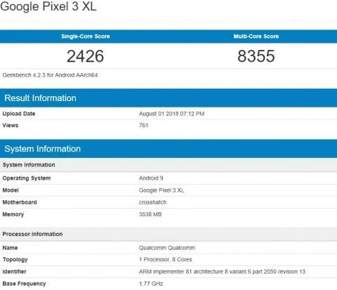 Google Pixel 3 XL Google Pixel 3 XL