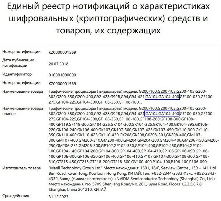 Сертифікація нових графічних процесорів NVIDIA Сертифікація нових графічних процесорів NVIDIA