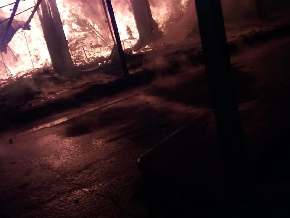 В Коблево произошел масштабный пожар: фото