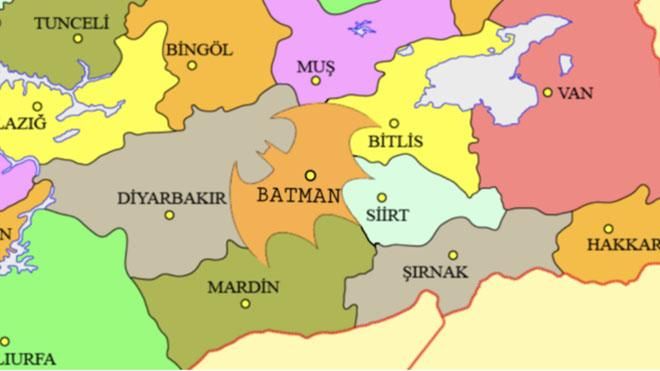 У Туреччині люди вимагають, щоб кордони провінції Батман утворювали логотип Бетмена