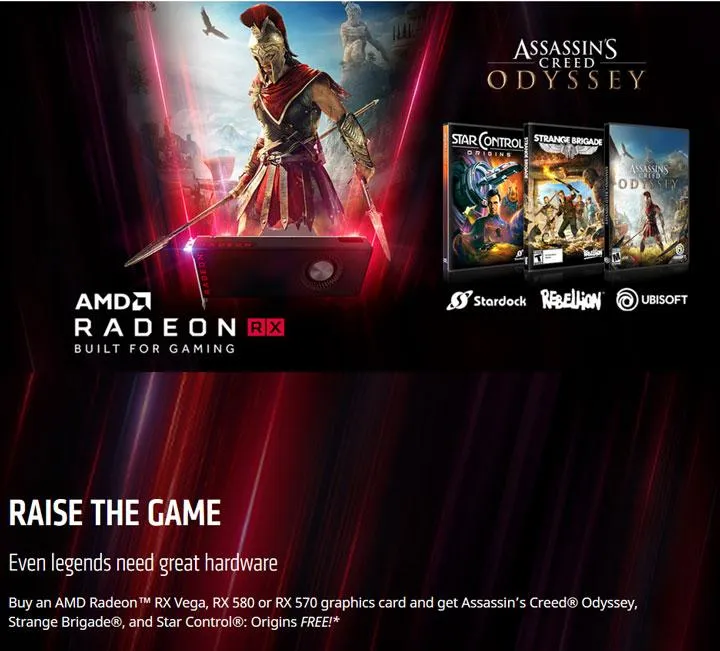 AMD спільно з Ubisoft влаштувала акцію з роздачі ігор AMD спільно з Ubisoft влаштувала акцію з роздачі ігор