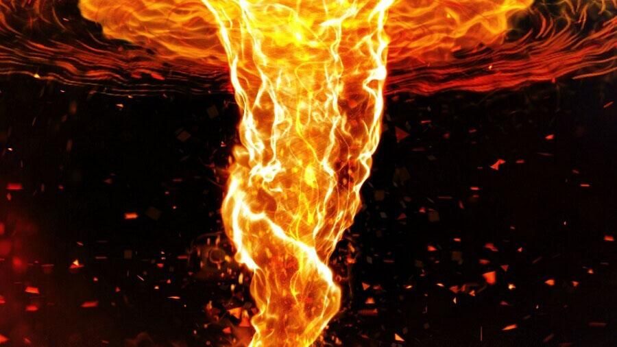 Вогняний торнадо: відео незвичного природного явища у Великобританії Вогняний торнадо: відео незвичного природного явища у Великобританії