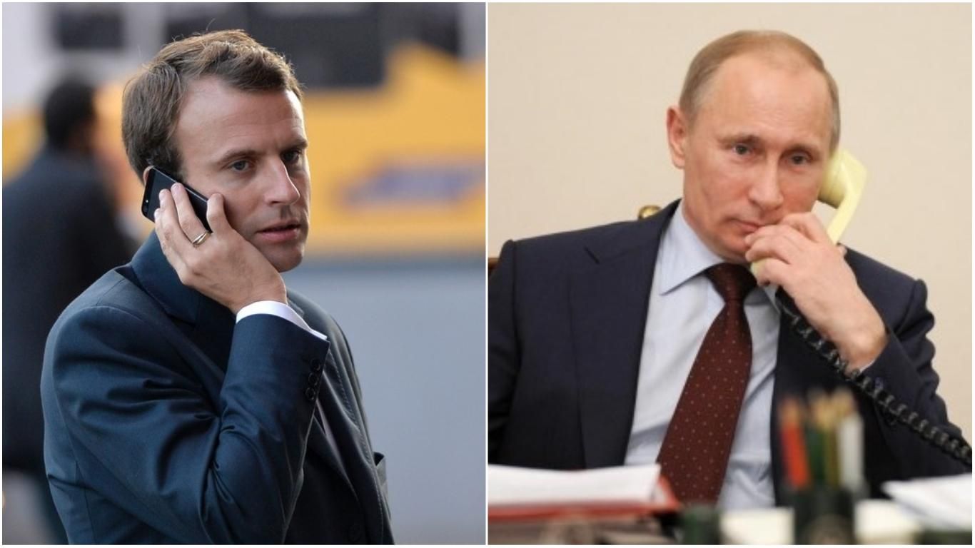 Путин пообщался по телефону с Макроном: известно, о чем говорили