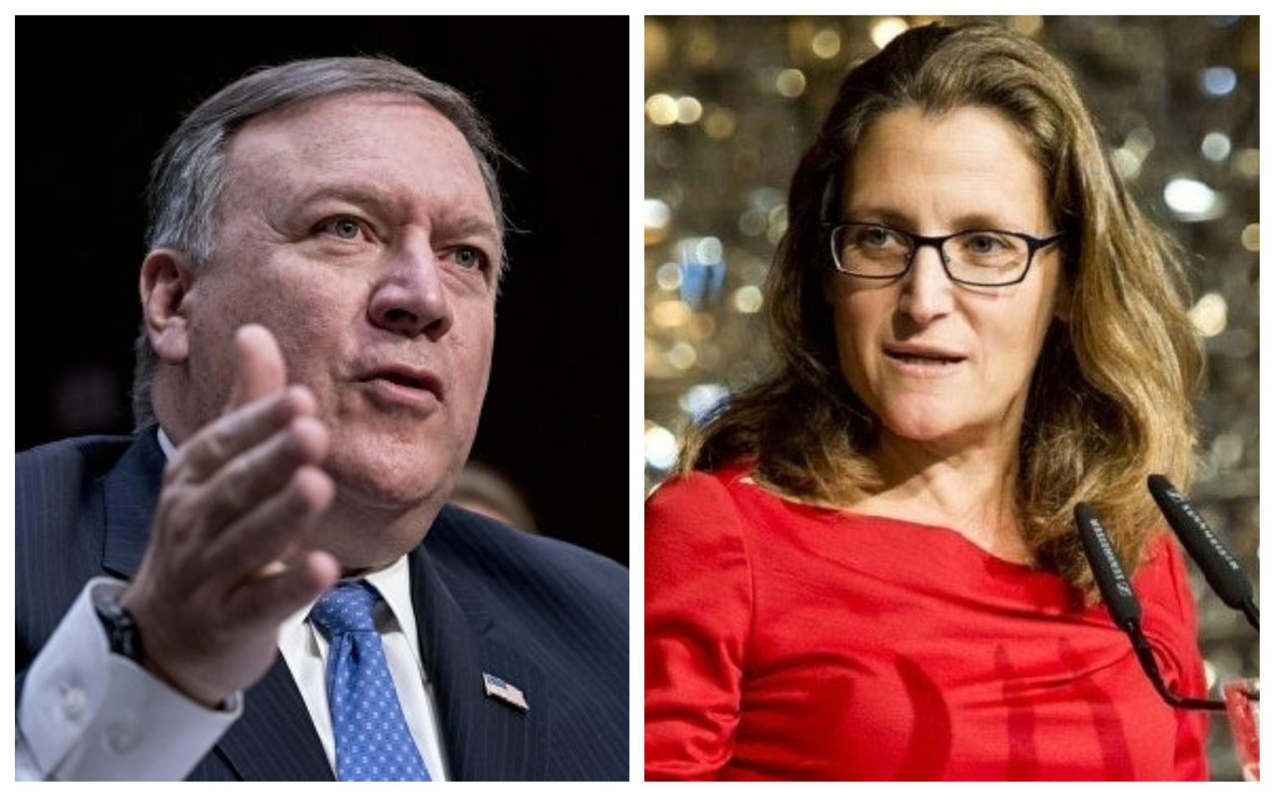 Помпео и Фриланд поговорили об Украине Помпео и Фриланд поговорили об Украине