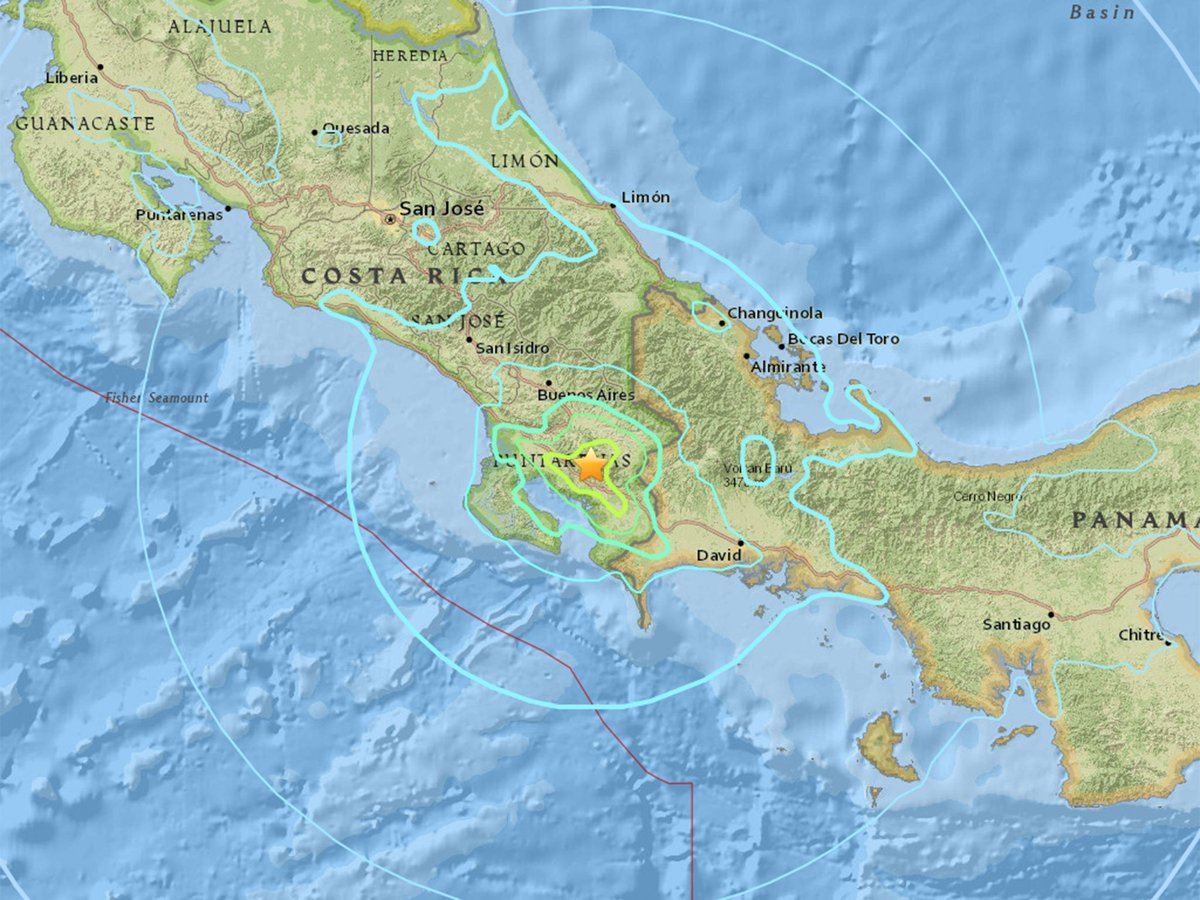 Коста-Рику всколыхнуло сильное землетрясение