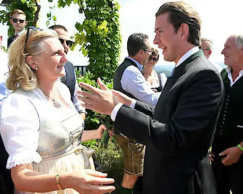 Себастьян Курц на весллі Себастьян Курц на весллі