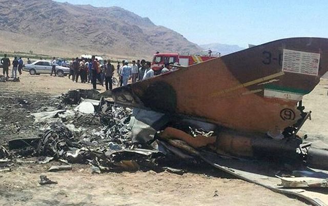 В Иране разбился истребитель: пилот погиб