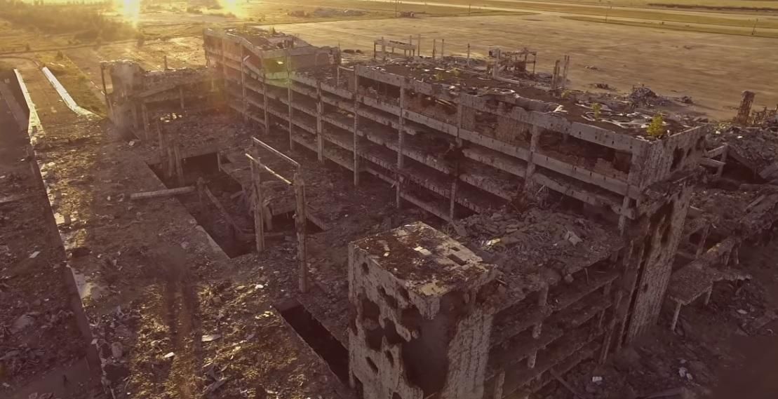 Как сейчас выглядит Донецкий аэропорт: жуткое видео с высоты