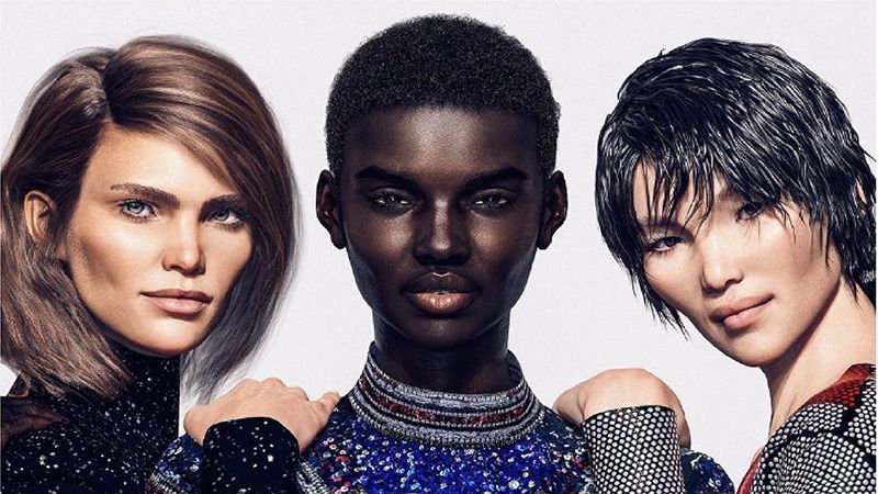 Віртуальні моделі стали героями нової реклами Balmain: фото