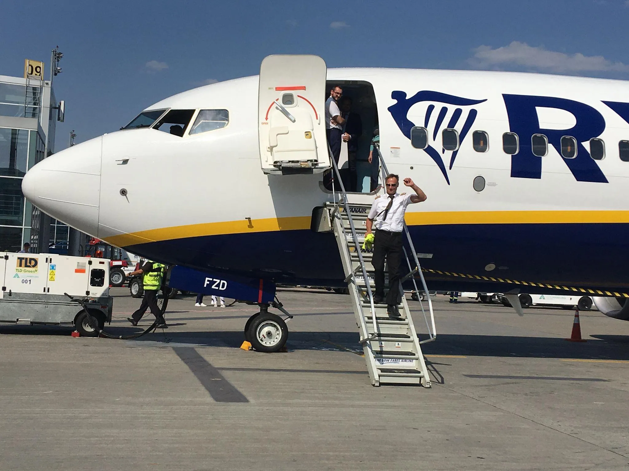 До Києва прибув перший літак ірландського лоукостеру Ryanair