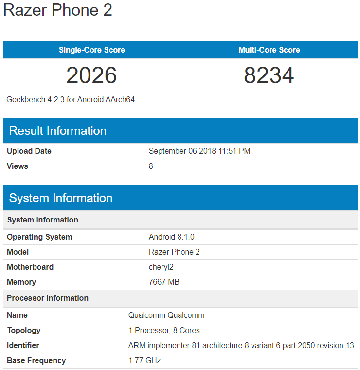 Razer Phone 2, смартфон, геймінг, ігровий, гаджети