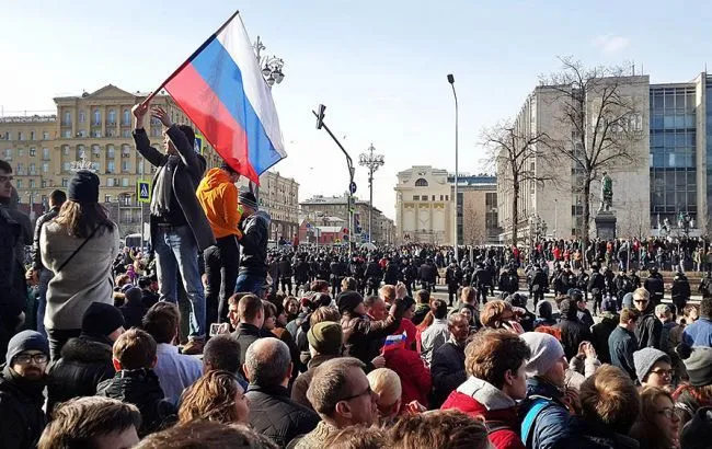 Протести в РФ не дляться дольше нескольких часов