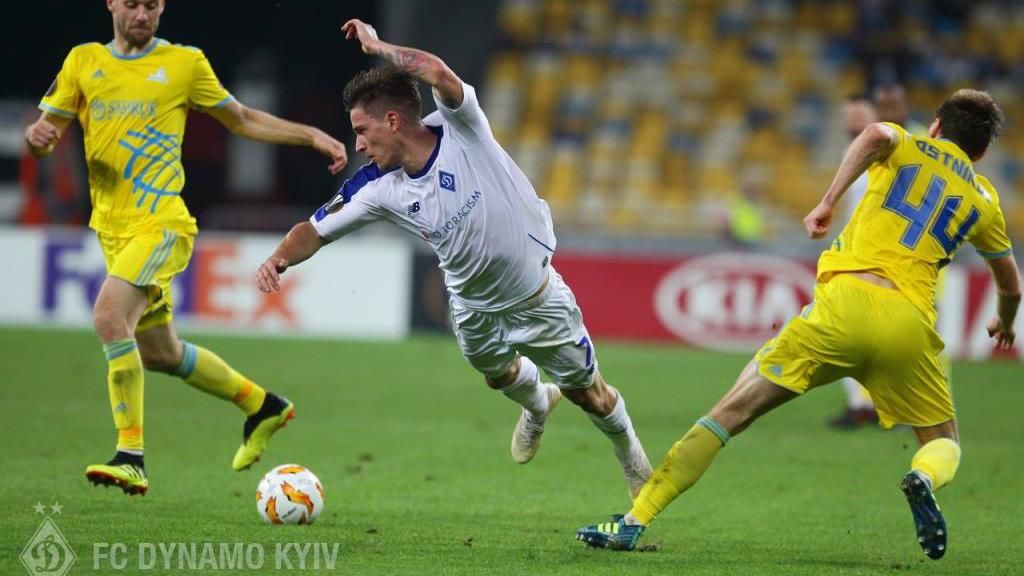"Динамо" на останніх хвилинах втратило перемогу у матчі Ліги Європи з "Астаною"