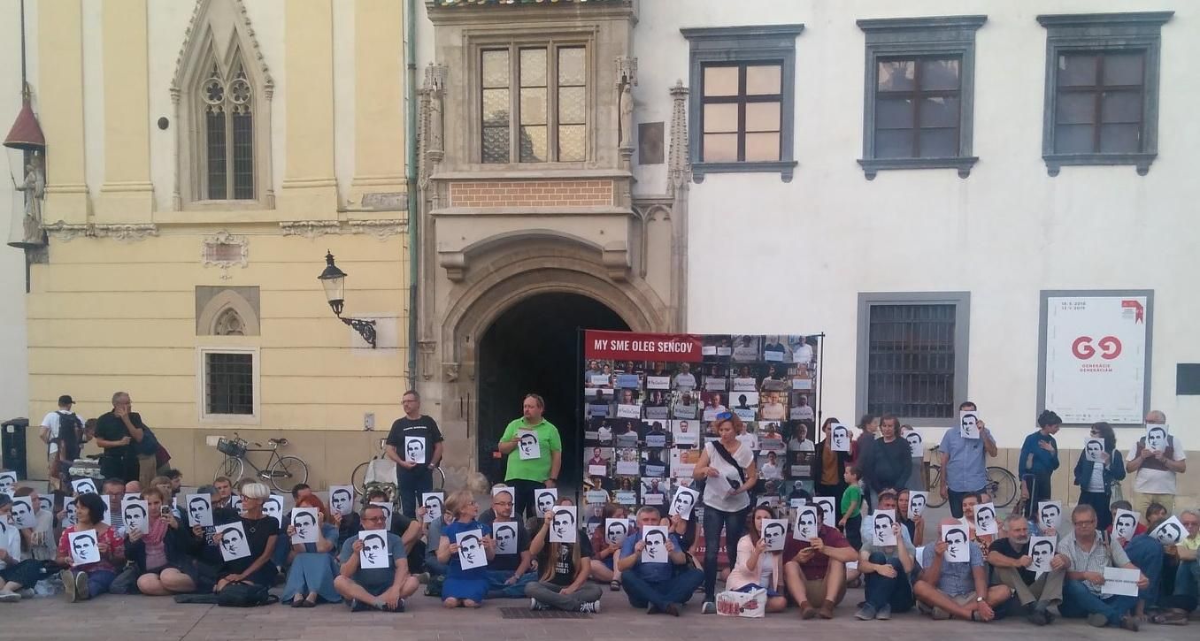 У Словаччині відбулася акція на підтримку Сенцова