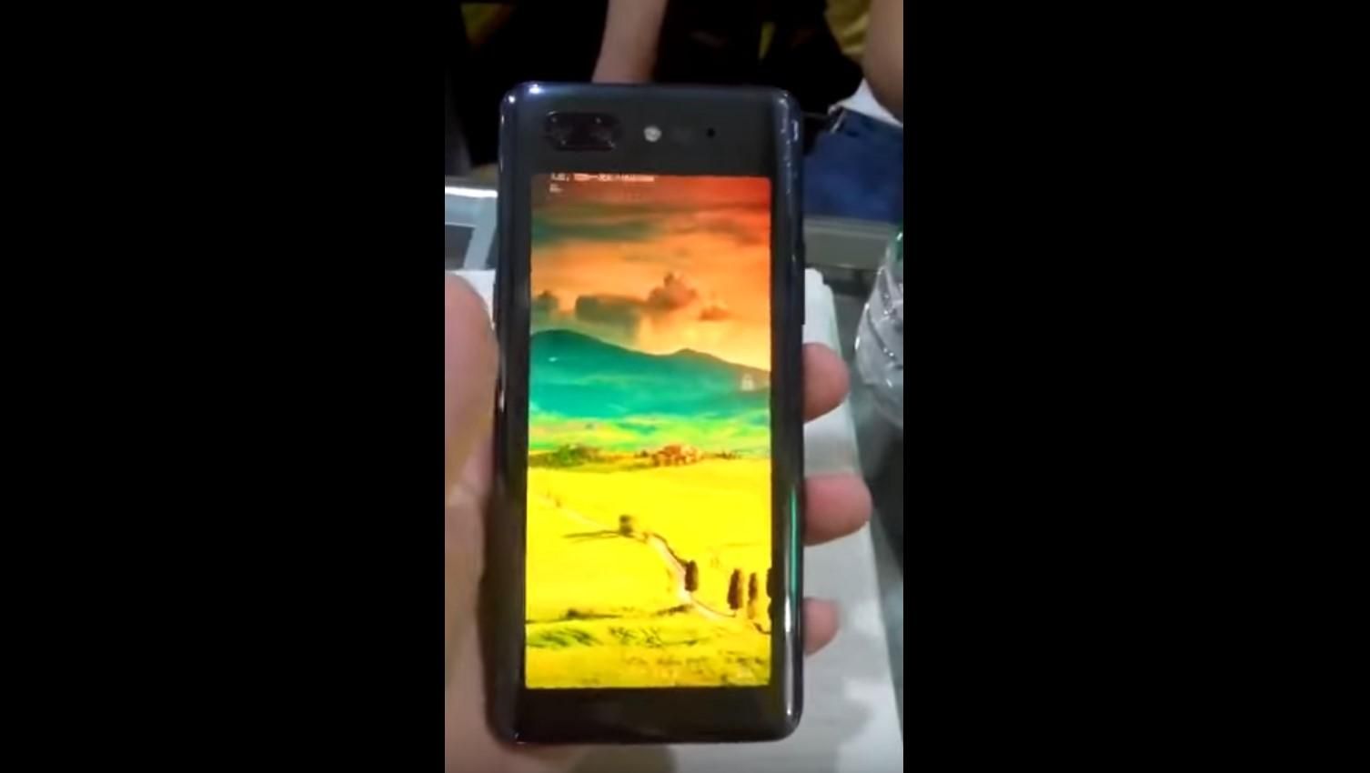 Как выглядит смартфон Nubia Z18s с двумя экранами: видео