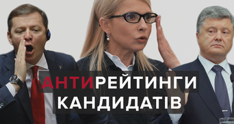 За кого украинцы не проголосовали бы на выборах президента: антирейтинг политиков